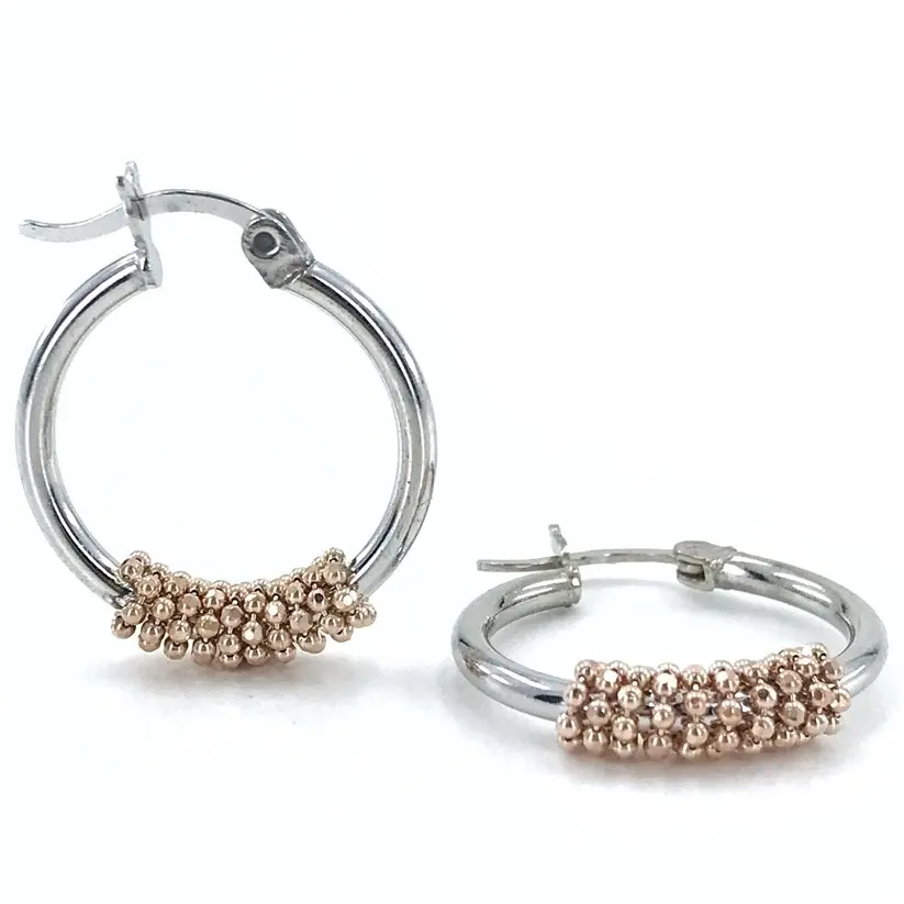 

Italian Ivy Chain Wrapped Special Design Silver Ring Earrings
