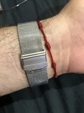 Milanese-Correa de reloj de acero inoxidable, repuesto de correa de ancho de 12mm, 13mm, 14mm, 16mm, 17mm, 18mm, 19mm, 20mm y 22mm con Pin de herramienta