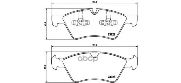 Колодки Тормозные Передние Brembo P50063 Brembo арт. P50063