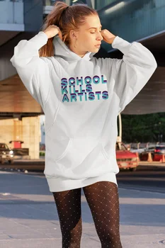 

Angemiel Wear School Lion White Dress Sweatshirt Tunik
