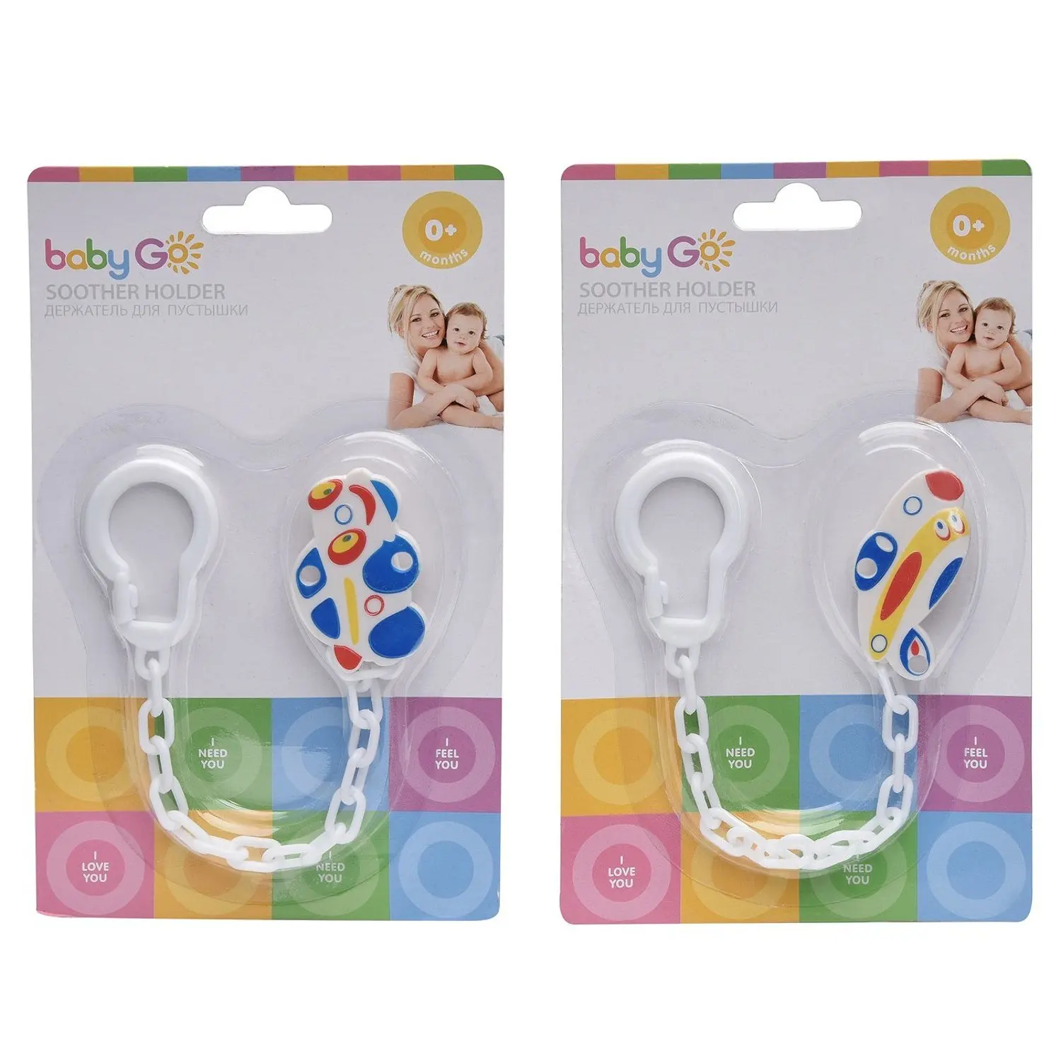 Держатель для пустышек Baby Go в ассортименте BD-12618