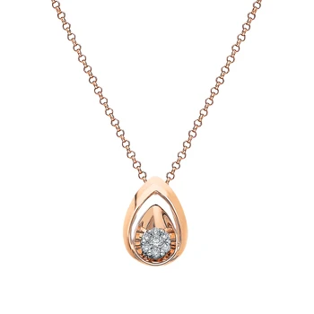 

Gold pendant with diamonds sunlight sample 585