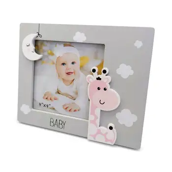 

Lot of 10 giraffe baby wooden photo holders-details and gifts for weddings, baptisms, communions, birthday and party