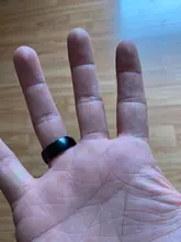 Modyle de los hombres de la moda de anillo de color negro titanio acabado mate clásico anillo de compromiso, joyería para hombre boda