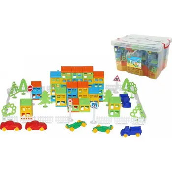 

Stacking Blocks Cavallino The constructor of \"Build Your City\" (462 item) (container) toys for children for kids game constructor blocks toys for boys and girls