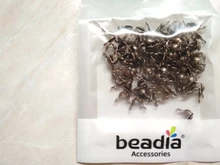 Lote de conectores de cadena de bolas Calotte de 4x7mm, componentes de conectores para joyería DIY, 100 unids/lote