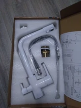 Grifo de latón con rotación de 360 grados para agua filtrada, grifería de cocina con ángulo doble y ángulo derecho, accesorio para fregadero de cocina