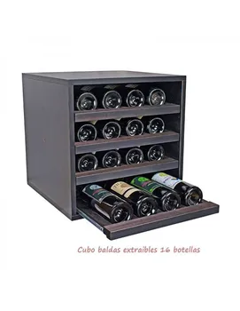 

Cubo Combinable 4 baldas extribles Negro