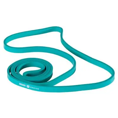 ЭЛАСТИЧНАЯ ЛЕНТА ДЛЯ КРОСС–ТРЕНИНГА 15 КГ DOMYOS. Decathlon - Color: Turquoise