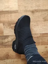 Zapatos para caminar para mujer, zapatillas deportivas informales a la moda, plataforma plana sin cordones, cómodas para exteriores, otoño