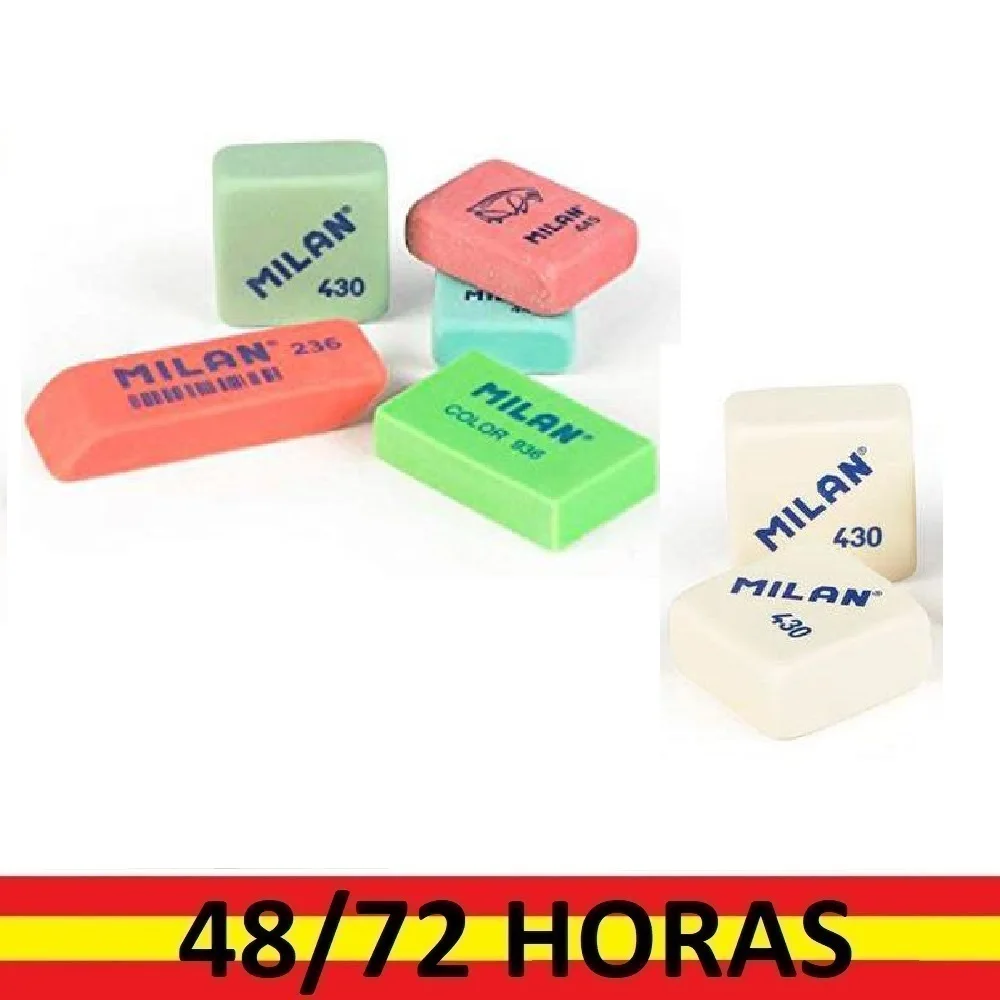 MILAN BMM9221 - Pack de 3 gomas de borrar : : Oficina y papelería