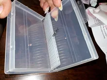 Caja de almacenamiento de brocas para uñas, contenedor vacío de exhibición, fresadora de acrílico, acceso a manicura, Full Beauty, 1 Uds., CH994