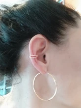 ZYZQ-Metal dorado Punk para mujer, Clip para la oreja, sin perforaciones, en forma de C, geométrico, pequeño, para envolver la oreja, Clips, joyería, 1 ud.