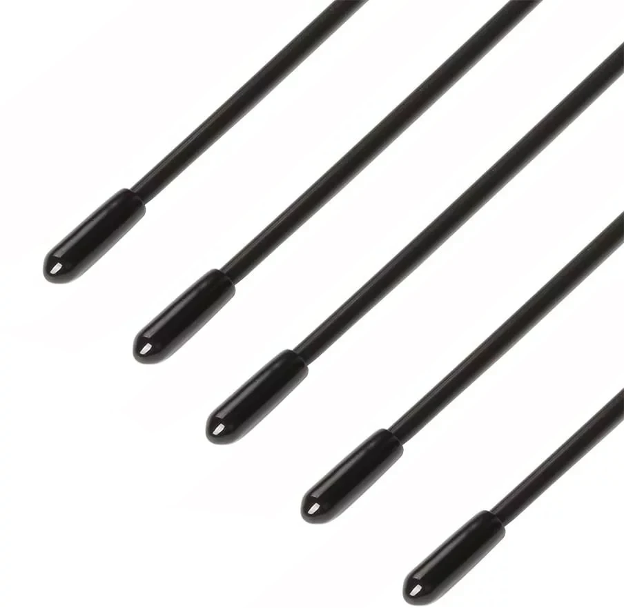 

5pcs 15cm Plastic Protection Antenna Tube with Caps for Futaba FrSky Jumper Receiver (Black)
