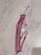 Regalo de moda unicornio trenzado pulsera de niños para niñas brazaletes de la Amistad joyería Multi-capa encanto pulsera de joyería de moda