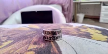 Anillos con letras para mujeres y niños, joyería Retro, Patronum, regalos de disfraz de fiesta