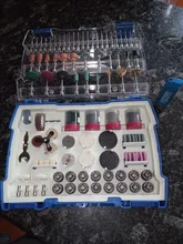 268PC Abrasive Rotary Tool Accessories Set Electric Mini Drill Bit Kit for Dremel Sanding