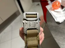 Collar de perro personalizado con grabado de nombre libre, hebilla de Metal fuerte, táctico, perro militar, con mango de Control, liberación rápida