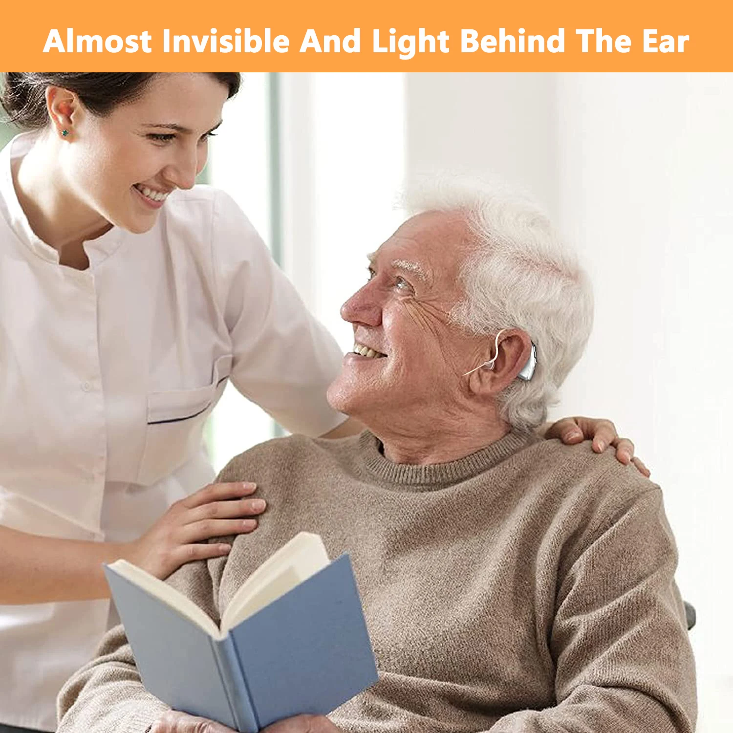 Rechargeable Hearing Aid Intelligent Digital Hearing Aids Low-Noise Portable Sound Amplifier For Elderly Deafness Severe Hearing 5