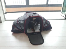 Pet-Carrier Expandable Kennel Airline-Approved Soft Crate Travel Two-Side Luggage on