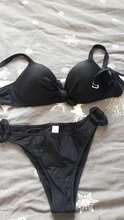 Swimwear Women Bikinis Bathing-Suits Push-Up Two-Piece Plus-Size Summer HALTER-TOP Sexy