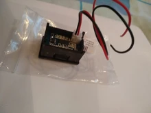 Mini voltímetro Digital de alta calidad para coche, batería de prueba de voltaje DC 2,4 V-30V, 2 cables, pantalla LED