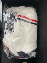 Calcetines cortos para bebé de 0 a 2 años, medias bonitas de malla de algodón con corazón rojo para niña, media blanca para recién nacido, 5 par/lote