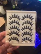 Pestañas postizas de maquillaje japonesas, 5 pares, largas y gruesas, para Cosplay