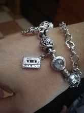 Cuentas de 100% Plata de Ley 925 pisadas de Pata de Gato, amuletos de corazón de amor, aptas para Pulsera Original, joyería de plata 925