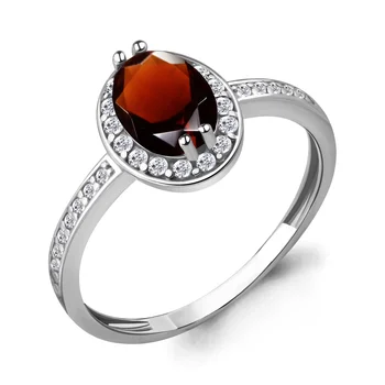 

Silver ring with Garnet