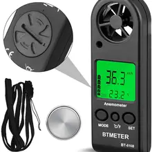 BEMETER Портативный ЖК-цифровой мини-Анемометр BT-816B измеритель скорости ветра Тестер воздушного потока воздушный Анемометр ИЛИ HVAC CFM стрельба лодка