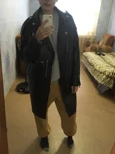 Jacket Coat Oversized Nerazzurri Long-Sleeve Drop-Shoulder Black Plus-Size Womens Zipper