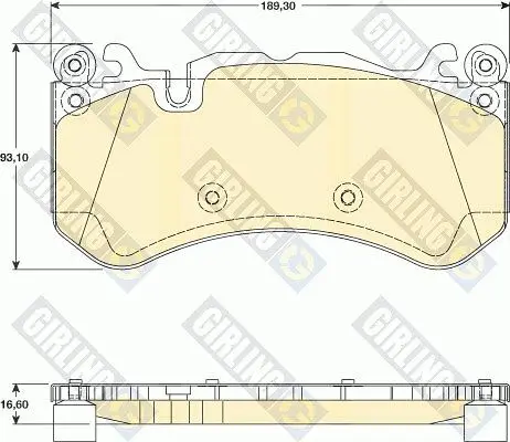 Колодки тормозные MERCEDES W204/W211/W212/R230 63 AMG передние G