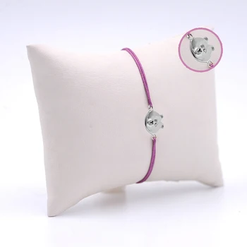 

Handmade Purple Women Silver Bangle Skybco1786