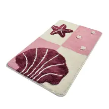 Коврик для ванной-коврики | коврик для ванной нескользящие Противоскользящие коврики звезда моря сиреневый 60X100 см