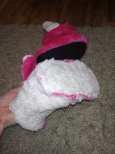 Mntrerm-zapatos de algodón para niños, Zapatillas de casa para niños y niñas, bonitas orejas de peluche de conejo, zapatillas calientes de interior gruesas