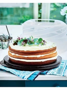 

Accordion Cake Serving Storage Container Birthday Party Kitchen Cake Box Snack Cake Transparent Container Food Protection High Quality