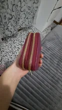 Tarjetero de negocios para hombre y mujer, funda de doble cremallera, anti RFID, rojo/azul/Rosa/morado/negro