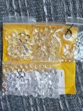 Aclovex-cabujón de cristal transparente para fabricación de joyas, cabujones redondos con parte trasera plana de 12mm, 20mm y 25mm, 1 paquete