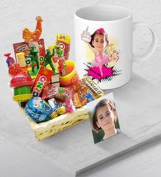 

Personalized Caricature Of Birthday Nostalgic tastes And Mug Gift set-2