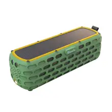 CYBORIS Солнечная Мощность Bluetooth Портативный Динамик со светодиодной подсветкой из 30 часов проигрывания, противоударный, Водонепроницаемый для занятий спортом на открытом воздухе и встроенный микрофон