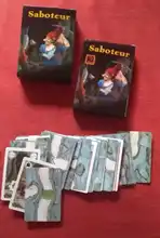 Juego de cartas Saboteur 1 y saboteur 1 + 2, juego de mesa completo en inglés, jogos de tabuleiro, minero enano jeu, nuevo juego de mesa de duelo, 2021