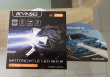 Bevinsee-bombillas LED para faro delantero de motocicleta, luces antiniebla para Honda Kawasaki Ninja, H7, H4, 6500K, 80W, 1500LM, H1, H3, H11, 2 uds.