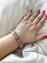 Anillo de cuentas de cristal de varios colores para mujer y niña, joyería para mujer y niña, Coreano hecho a mano elástica, anillos de fiesta apilados