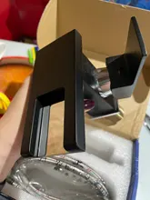 Faucet Sink-Tap Led-Waterfall Bathroom-Basin Hot-Water-Mixer Single-Handle Color Cold