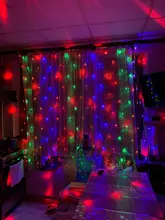 Curtain Garland Fairy-String-Light Led Net Mesh Window Christmas Wedding Party 2x2m 3x2m