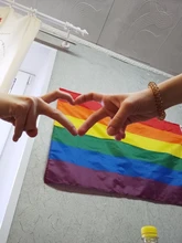 Flags Rainbow-Flag Homosexuality Pride Parade Peace Lesbian Gay Polyester Stripe Men