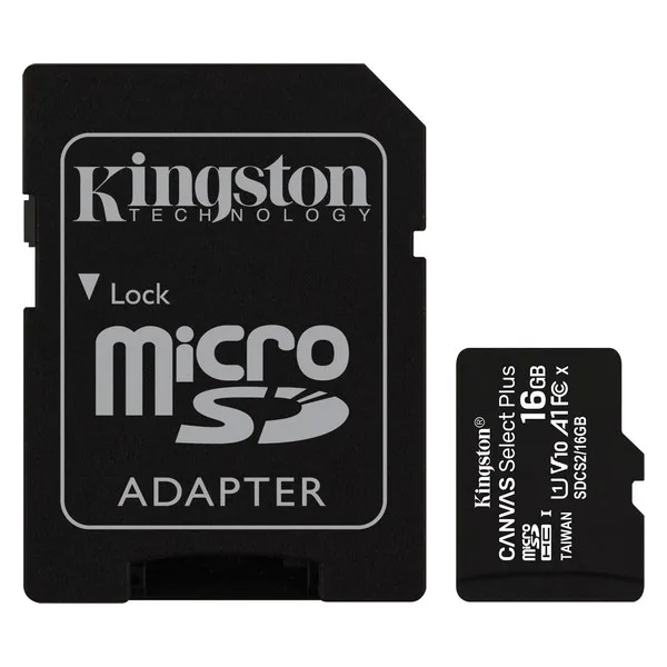 Micro SD Memory Card with Adaptor Kingston SDCS2 100 MB/s exFATMemory