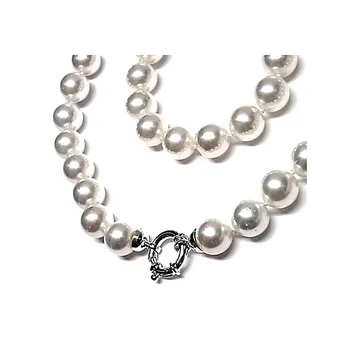 

Choker 925 sterling silver m 31 shell Pearl 13mm. Reasa [AA9800]