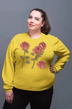 

Angemiel Wear Roses Women 'S Yellow Women Sweatshirts